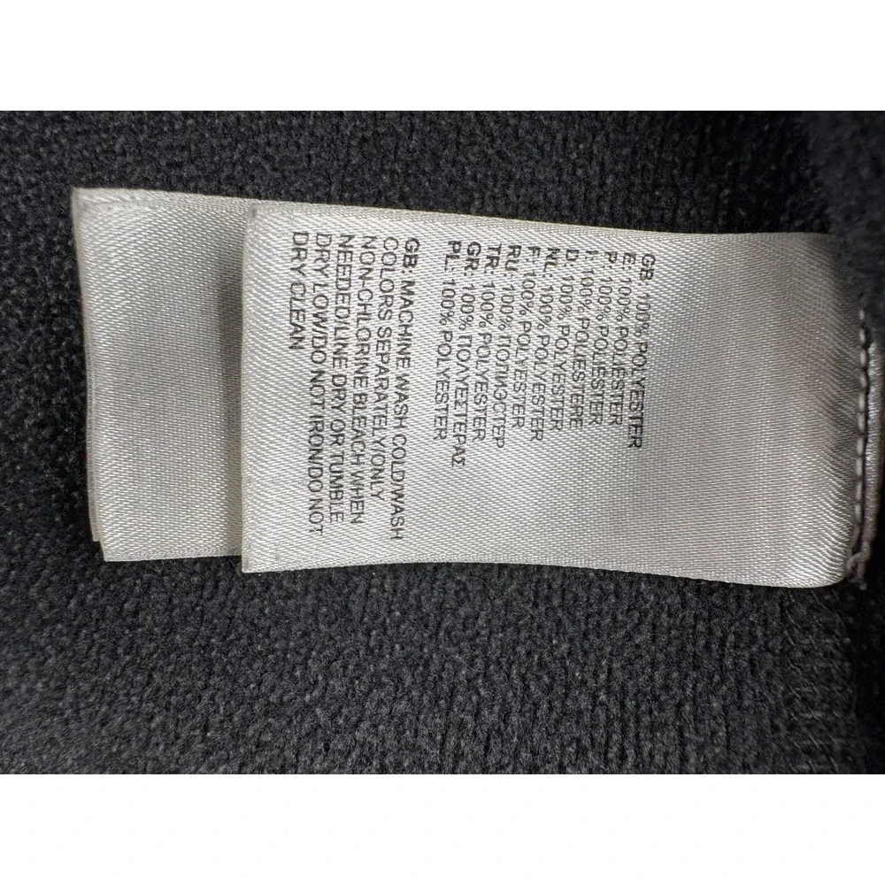 The North Face Mens Full Zip Hoodie Heather Gray Fleece Lined Thumbholes XL